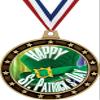 2.5" St. Patrick's Day Universe Star Gold Medal, Happy St. Patrick's Day Trophy Medal Awards, Great Lucky Shamrock Themed Prizes for Kids 50 Pack Prime view 1