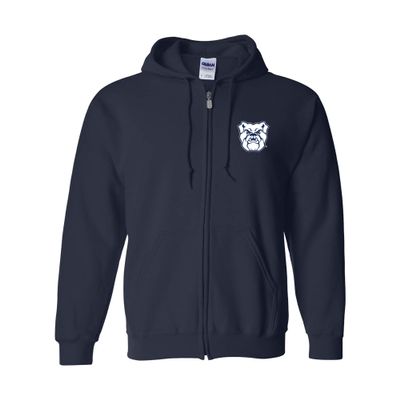AZ07 - Butler Bulldogs Primary Logo LC Zip Hoodie - X-Large - Navy