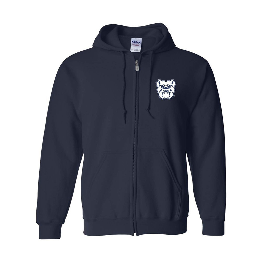 AZ07 - Butler Bulldogs Primary Logo LC Zip Hoodie - X-Large - Navy