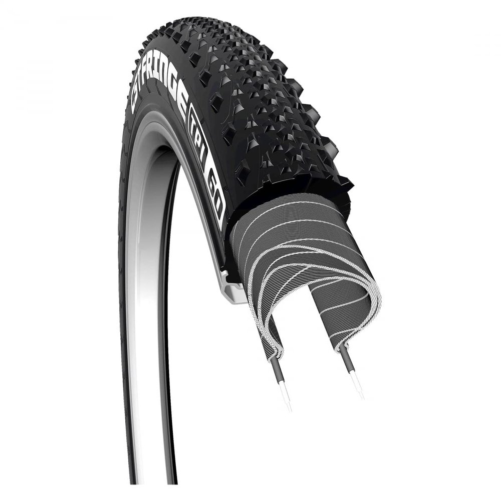 CST Fringe Bicycle Tire - 20'x2.80, Wire, Clincher, Single, 60TPI - Black - TB00090600