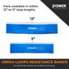 Power Systems Versa Loop Resistance Bands, 10-Pack  Color-Coded Exercise Bands for Workout, Strength Training, Physical Therapy  Medium view 4