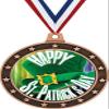 2.5" St. Patrick's Day Universe Star Bronze Medal, Happy St. Patrick's Day Trophy Medal Awards, Great Lucky Shamrock Themed Prizes for Kids 20 Pack Prime view 1
