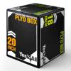 Yes4All 3-in-1 Soft-Padded Plyo Box With Wooden Core, Non-Slip Multi-Use Cushioned Plyometric Jump Box with Vinyl Cover for Jumping, Conditioning, Strength Training - 20x18x16 Inches view 1