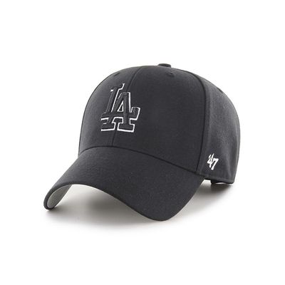 '47 Brand Los Angeles LA Dodgers MVP Hat Cap Black/White Outline