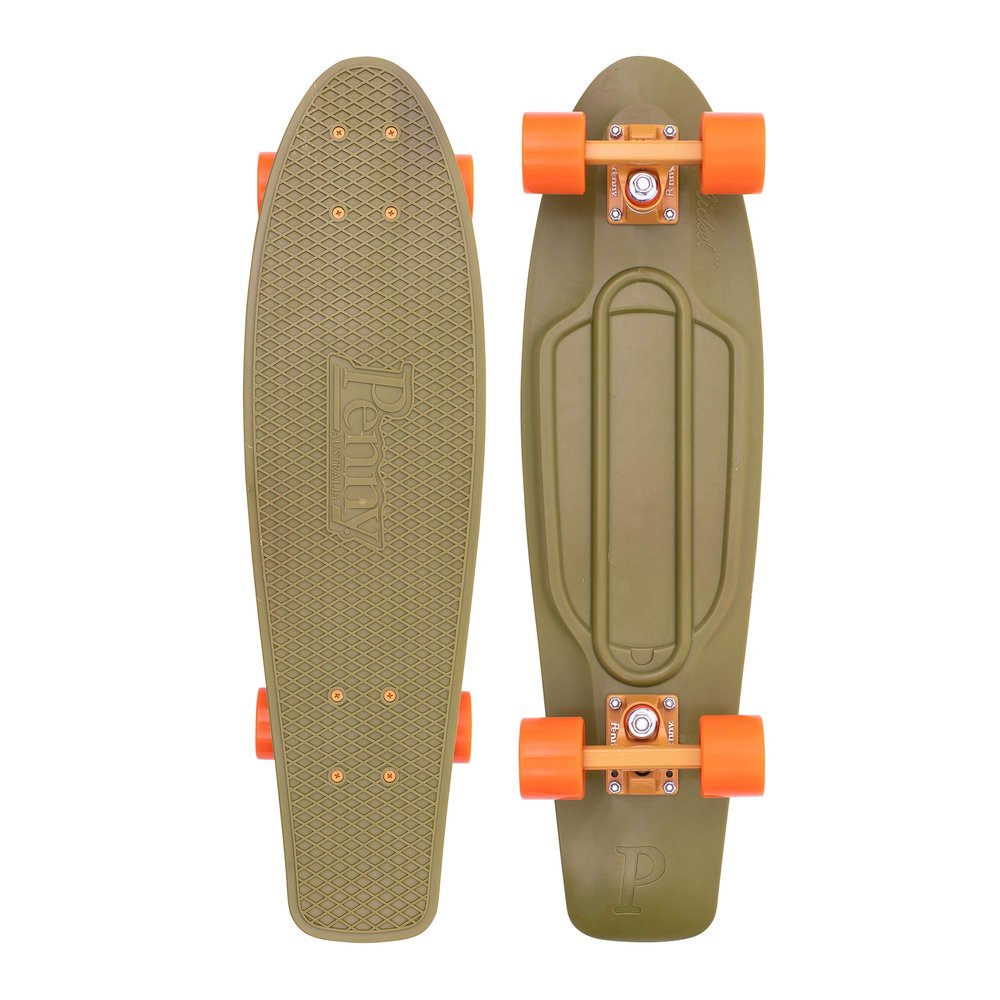 Penny Australia, 27 Inch Burnt Olive Penny Board, The Original Plastic Skateboard