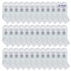 36 Pairs Of Yacht & Smith Men Wholesale Cotton Sport Athletic Mid Ankle Socks Bulk Case Pack Size 10-13 (White) view 1