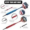 Soft Tip Darts Set - Professional Darts for Electronic Dartboard - Includes Brass Barrels + Plastic & Aluminum Shafts + Rubber O'Rings + Flights + 50PC 2BA Tips + Wrench (19g-USA-STC10421) view 3