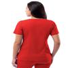 Adar Uniforms, Pro Scrubs for Women - Elevated V-Neck Scrub Top - P4212 - Apple - XL view 2
