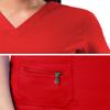 Adar Uniforms, Pro Scrubs for Women - Elevated V-Neck Scrub Top - P4212 - Apple - XL view 4