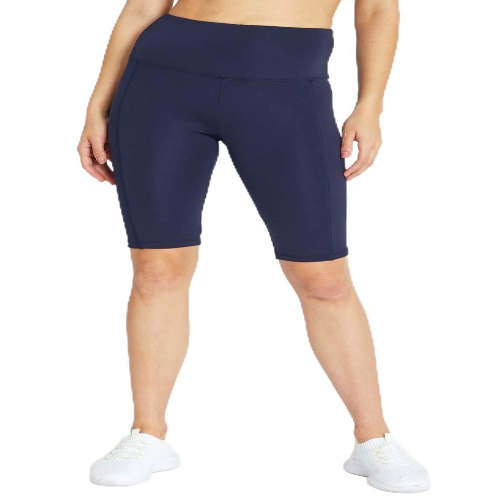 Bally Total Fitness High Rise Bermuda Short, Midnight Blue, Small