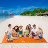 Red Suricata Sand Free Beach Mat  Large Sandproof Beach Blanket, Sandless, Waterproof  Fits and Matches Beach Canopy - Oversized Sand Proof Beach Mats for Outdoor, Picnic, Camping (Medium, Orange) view 3