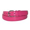 CTM Women's Leather 1 1/8 Inch Dress Belt, XL, Dark Pink view 1