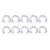 BESPORTBLE 10Pcs Aluminum Alloy C Shaped Buckle Clips for Bike Cable Fixation Lightweight and Durable Line Clips for Road Mountain Bikes Silver view 1