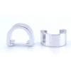 BESPORTBLE 10Pcs Aluminum Alloy C Shaped Buckle Clips for Bike Cable Fixation Lightweight and Durable Line Clips for Road Mountain Bikes Silver view 2