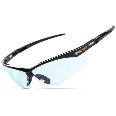 Glove Station Optic Max Safety Glasses for Men & Women, Anti-Fog & Scratch-Resistant Tactical Work Glasses  Eye Protection for Shooting, Hunting and Construction, Flexible Frame, 12 Pairs