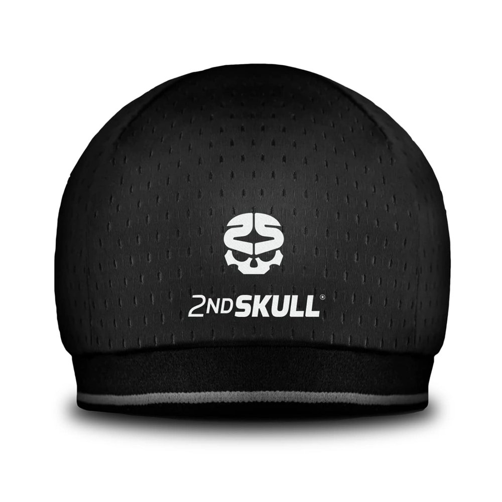 2nd Skull Protective Sports Pro Cap - Impact-Reducing Protective Headgear; Thin, Lightweight Athletic Headwear; Safety Head Protection Designed to Defend Against Odor and Stains (Teen/Adult) Black