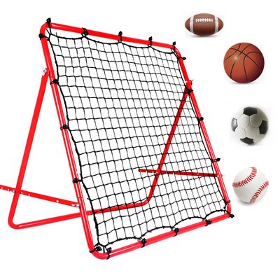 Foldable 3.3 * 3.3FT Soccer Rebounder Net with Thickened Tube and Rope, Football Rebound Net, Kickback Soccer Trainer for Kids and Teenagers - Ball Rebounder Soccer Trainer for Indoor Outdoor