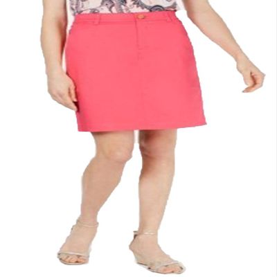 Charter Club Petite Sateen Skort (Tuscon Coral, 6P)