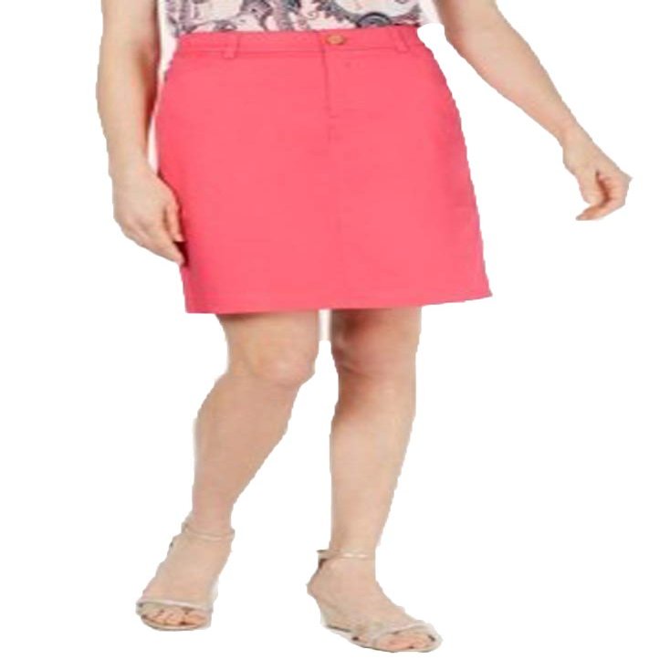 Charter Club Petite Sateen Skort (Tuscon Coral, 6P)