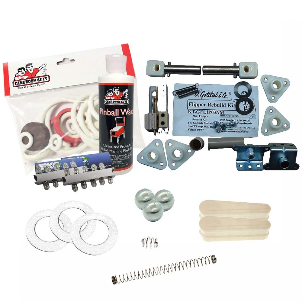 Game Room Guys 1977 Gottlieb Bronco Pinball White Premium Maintenance Kit