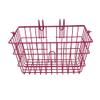 Fenix Cycles Square Detachable Steel Lift-Off Front Bike Basket with Handles (Pink) view 2