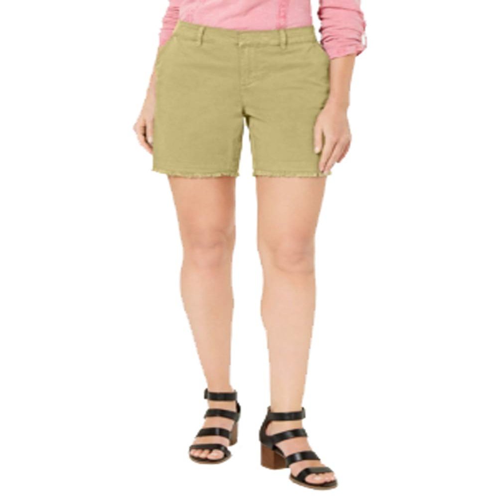 Style & Co. Petite Released-Hem Chino Shorts (Sungold, 10P)