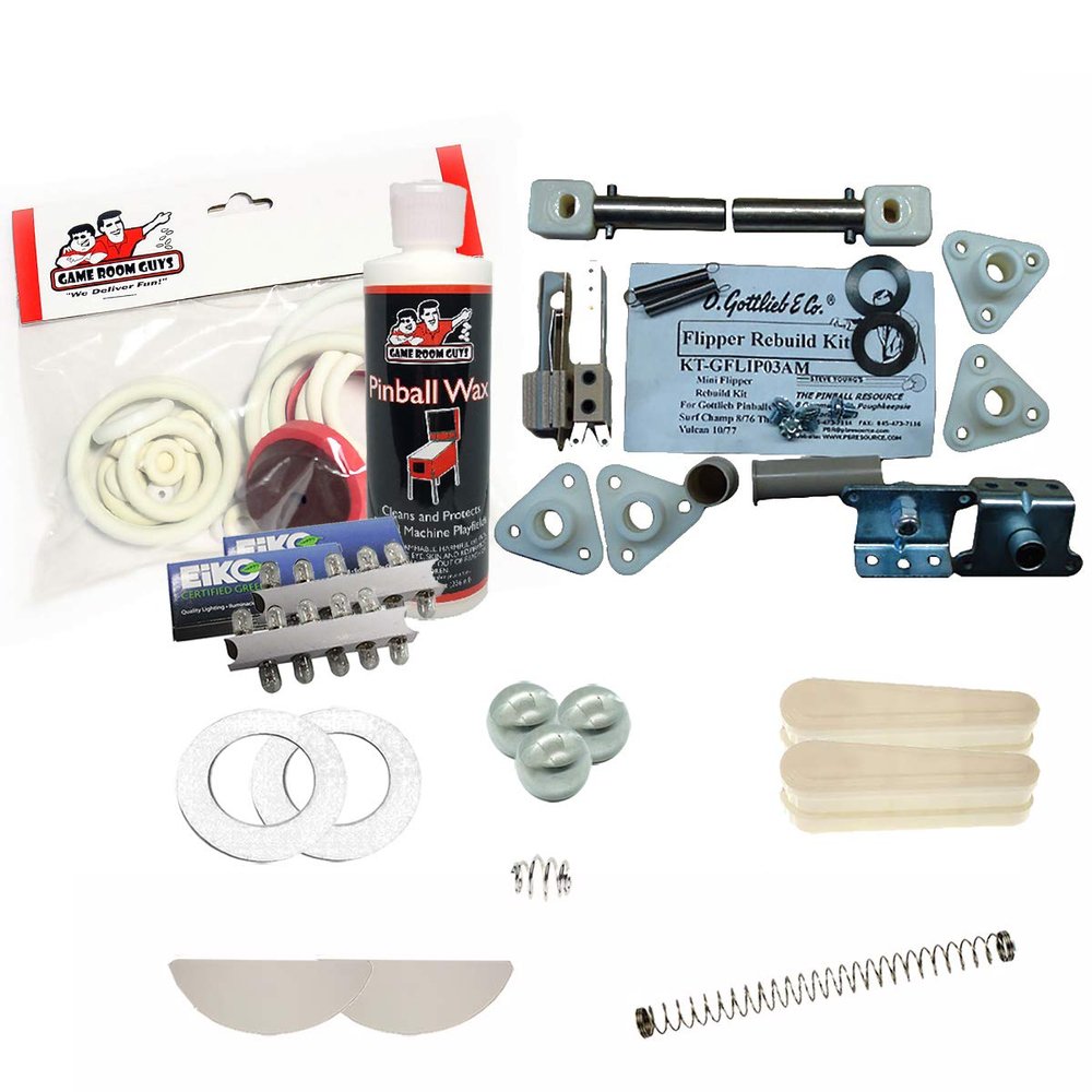 Game Room Guys 1977 Gottlieb Vulcan Pinball White Premium Maintenance Kit