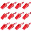 12PCS Red Emergency Whistle with Lanyard, Super Loud Plastic Whistles Bulk Perfect for Self-Defense, Lifeguard and Emergencies