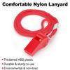 12PCS Red Emergency Whistle with Lanyard, Super Loud Plastic Whistles Bulk Perfect for Self-Defense, Lifeguard and Emergencies view 3