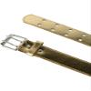 CTM Kids' 1 Inch Wide Leather Two Hole Jean Belt, Xlarge, Gold view 4