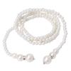 Timesuper Artificial Pearls Long Chain Charm Sweater Necklace Women Clothing Accessories Jewelry,Double Layer view 1