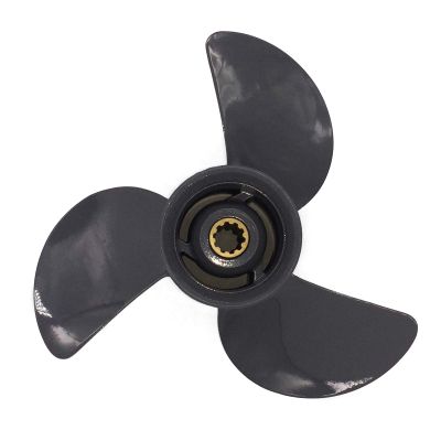 ARKDOZA Aluminum Outboard Boat Propeller for Honda Motor Engines 25-30HP,3 Blades,10 Spline Tooth 9 7/8x10