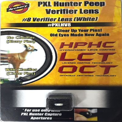 Specialty Archery #8 White PXL Hunter Peep Verifier Lens - #PXLHV8
