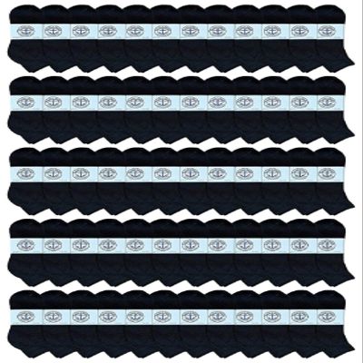 60 Pairs Of Yacht & Smith Men Wholesale Cotton Sport Athletic Mid Ankle Socks Bulk Case Pack Size 10-13 (Black)