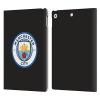Head Case Designs Officially Licensed Manchester City Man City FC Black Full Colour Badge Leather Wallet Case Compatible with Apple iPad 10.2 2019/2020/2021 view 1