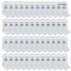 48 Pairs Of Yacht & Smith Men Wholesale Cotton Sport Athletic Mid Ankle Socks Bulk Case Pack Size 10-13 (White) view 1