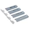KUAFU 10'' Galvanized Swivel Brackets w/Top Bunk Bolster for Boat Trailers view 4