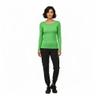Natural Uniforms Women's Under Scrub Tee Crew Neck Long Sleeve T-Shirt (Lime Green, Small) view 2