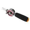 Automatic Fishing Line Spooler Machine, Portable Reel Winder Tool for Spinning, Baitcasting, and Low-Profile Reels, Adjustable Magnetic Knob and Star Shape Spanner, Black Metal view 1