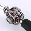 Automatic Fishing Line Spooler Machine, Portable Reel Winder Tool for Spinning, Baitcasting, and Low-Profile Reels, Adjustable Magnetic Knob and Star Shape Spanner, Black Metal view 2