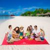 Red Suricata Sand Free Beach Mat  Large Sandproof Beach Blanket, Sandless, Waterproof  Fits and Matches Beach Canopy - Oversized Sand Proof Beach Mats for Outdoor, Picnic, Camping (Medium, Red) view 3