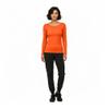 Natural Uniforms Women's Under Scrub Tee Crew Neck Long Sleeve T-Shirt (Orange, Small) view 2