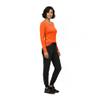 Natural Uniforms Women's Under Scrub Tee Crew Neck Long Sleeve T-Shirt (Orange, Small) view 4