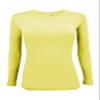 Natural Uniforms Women's Under Scrub Tee Crew Neck Long Sleeve T-Shirt (Yellow, 3X-Large) view 1