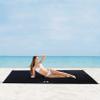 Red Suricata Sand Free Beach Mat  Large Sandproof Beach Blanket, Sandless, Waterproof  Fits and Matches Beach Canopy - Oversized Sand Proof Beach Mats for Outdoor, Picnic, Camping (Medium, Black) view 1