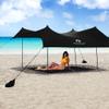 Red Suricata Sand Free Beach Mat  Large Sandproof Beach Blanket, Sandless, Waterproof  Fits and Matches Beach Canopy - Oversized Sand Proof Beach Mats for Outdoor, Picnic, Camping (Medium, Black) view 2