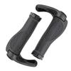1 Pair of Bicycle Handlebar Grips Road Mountain Bike Soft Rubber Handlebar End Grips for Black view 1