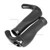 1 Pair of Bicycle Handlebar Grips Road Mountain Bike Soft Rubber Handlebar End Grips for Black view 2