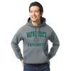 Barnesmith Wayne State University Warriors Hooded Sweatshirt, Heritage, Charcoal Grey, Small view 2