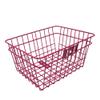Fenix Cycles Square Steel Front Mount Wire Basket (Pink) view 3